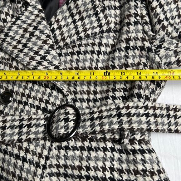 Vintage Epic Threads Houndstooth Trench Coat Women's Size Large - Picture 6 of 8